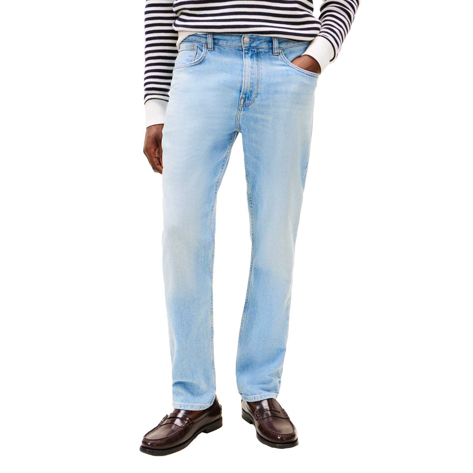 Tommy Hilfiger Stretch Mid Rise Straight Leg Jeans